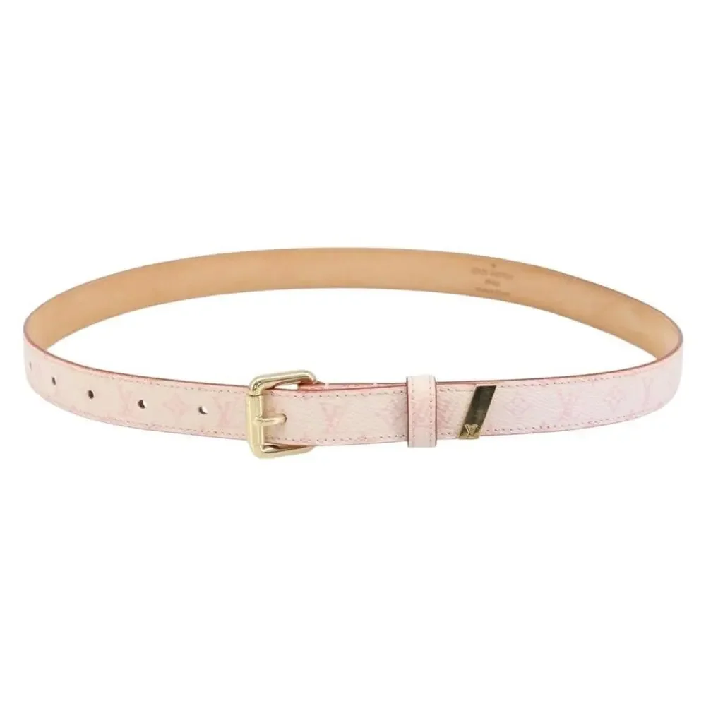 Louis Vuitton Monogram Cherry Blossom Ceinture Belt Brown